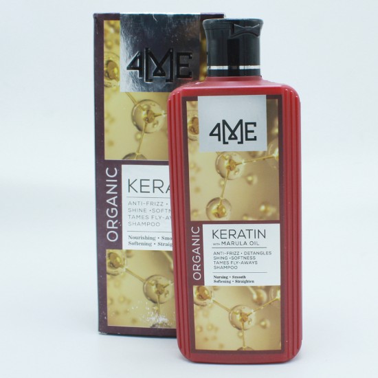4ME Shampoo Keratin With Marula Oil Anti Frizz Shampoo 400ml