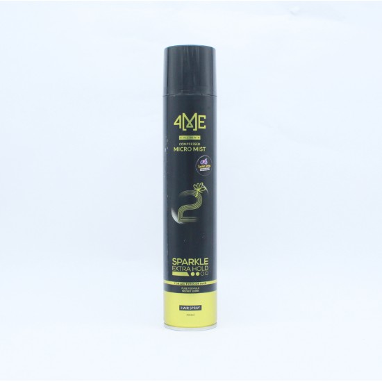 4ME Hair Style Spray Sparkle Extra Hold compressed Micro Mist 400ml
