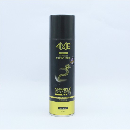 4ME Hair Style Spray Sparkle Extra Hold compressed Micro Mist 250ml