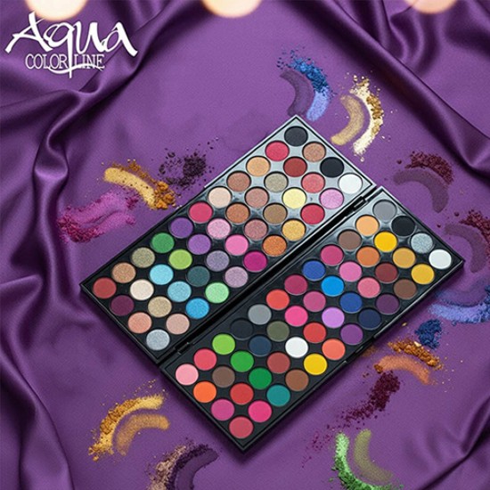 Aqua Eye Shadow Palette 48 and 48 Shades Matte And Shimmer Eye Shadow