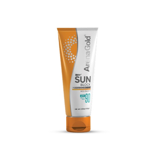 ARENA GOLD SUNBLOCK LIGHTENING CREAM SPF 90