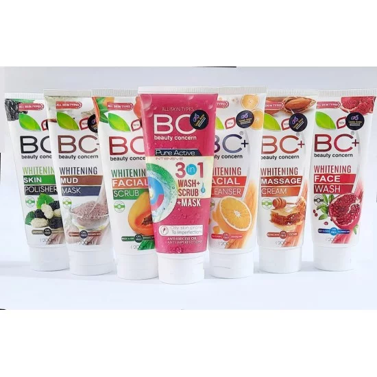 BC Plus Whitening Facial Pack 7 Tubes Set