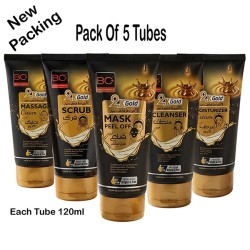 BC Plus Facial Set 24k Gold Facial Pack 5 Tubes Pack