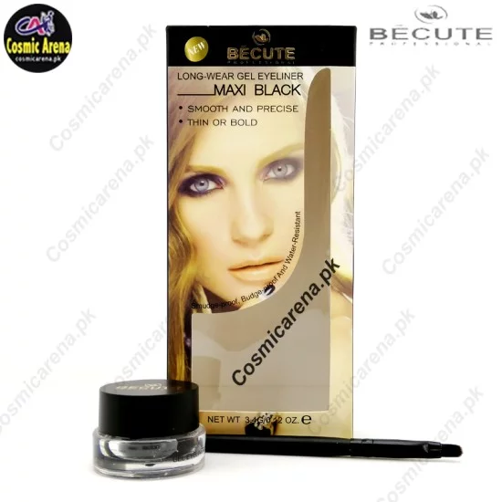 Becute Water Proof Gel Eye Liner Maxi Black Becute Water Proof Gel Eye Liner Maxi Black