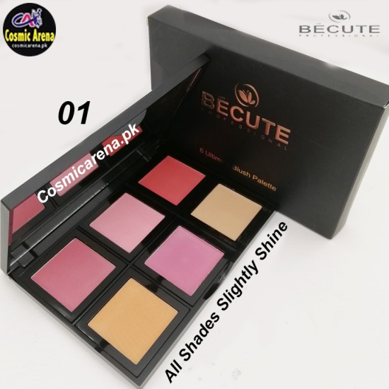 Becute Blush On Palette 6 Color Blush On Palette Multi Colors