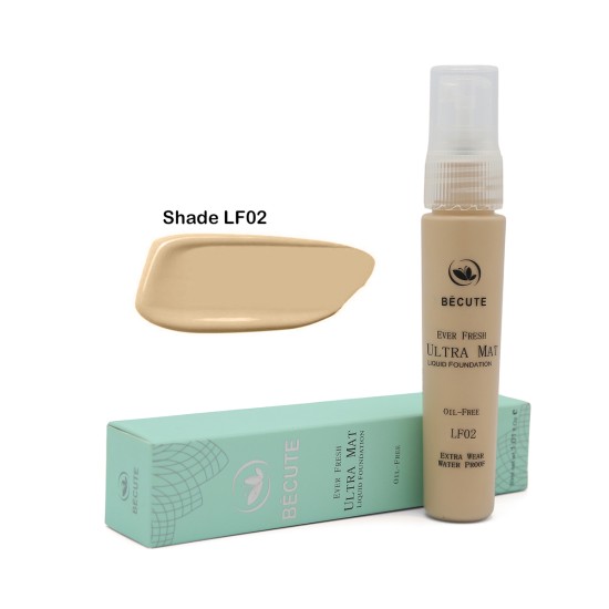 Becute Foundation Ultra Matte Oil Free Foundation LF02