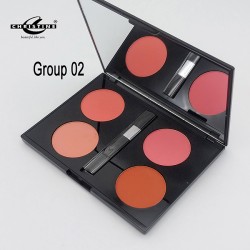 Christine Blush On Palette 4 Colors Matte Blush On Palette