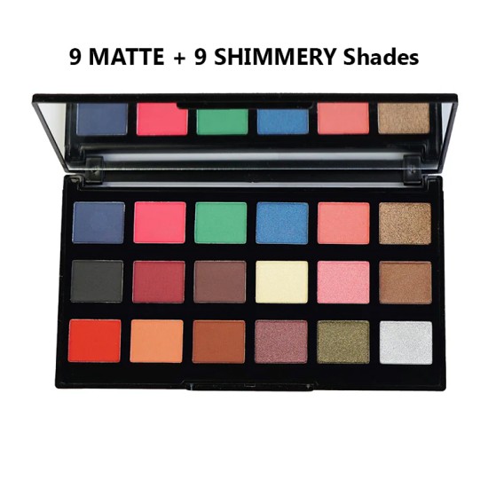 Christine Eye Shadow Palette Basic Eye Shadow 9 Matte And 9 Shimmer Shades Christine Eye Shadow Palette Basic Eye Shadow 9 Matte And 9 Shimmer Shades