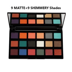Christine Eye Shadow 18 colors 9 matte shades and 9 shinny shades