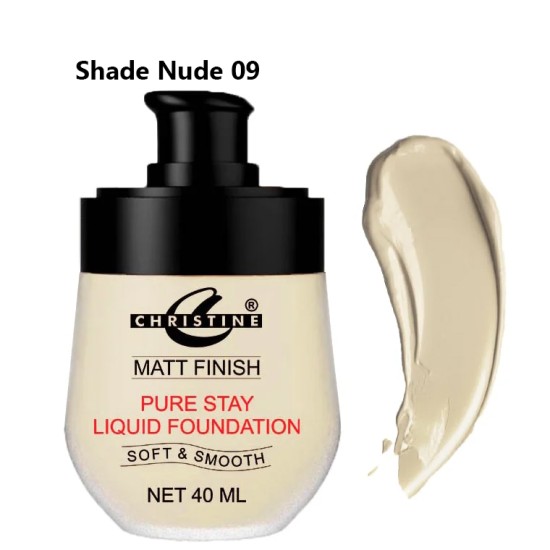 Christine Liquid Foundation Shade Nude 09