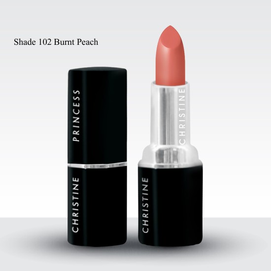 Christine Princess Matte Lipstick 102 Burnt Peach