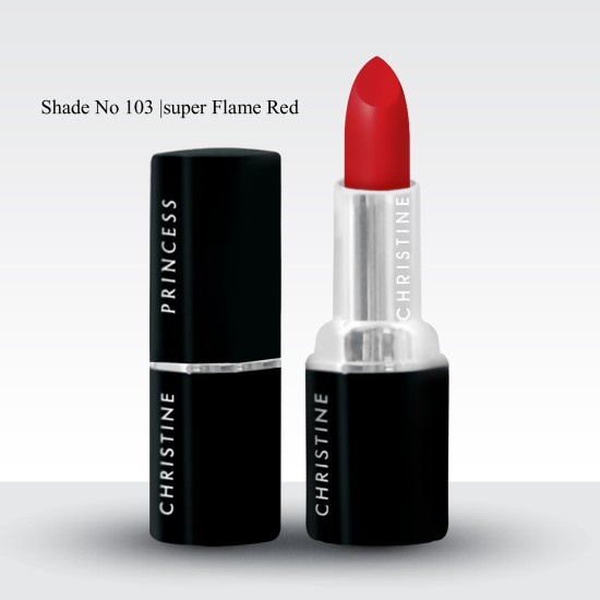 Christine Princess Matte Lipstick 103 Sugar Flame Red