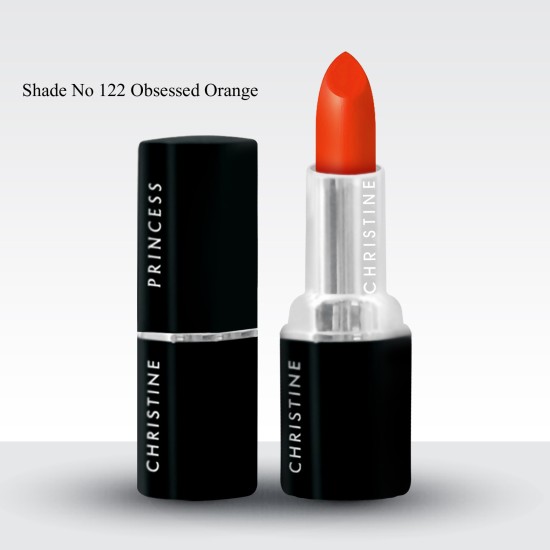 Christine Princess Matte Lipstick 122 Obsessed Orange