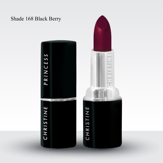 Christine Princess Matte Lipstick 168 Black Berry