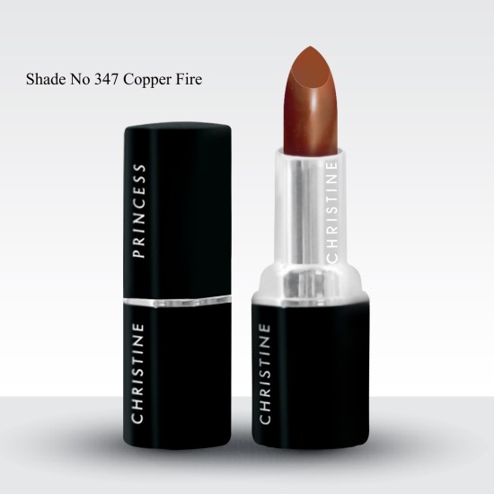 Christine Princess Matte Lipstick Shade No 347 Copper Fire