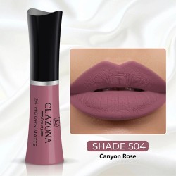 Clazona Lipsticks Matte Permanent Color lip Gloss 24 Hrs Stay 504