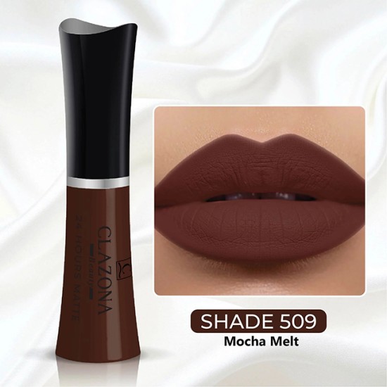 Clazona Lipsticks Matte Permanent Color lip Gloss 24 Hrs Stay 509 Clazona Lipsticks Matte Permanent Color lip Gloss 24 Hrs Stay 509