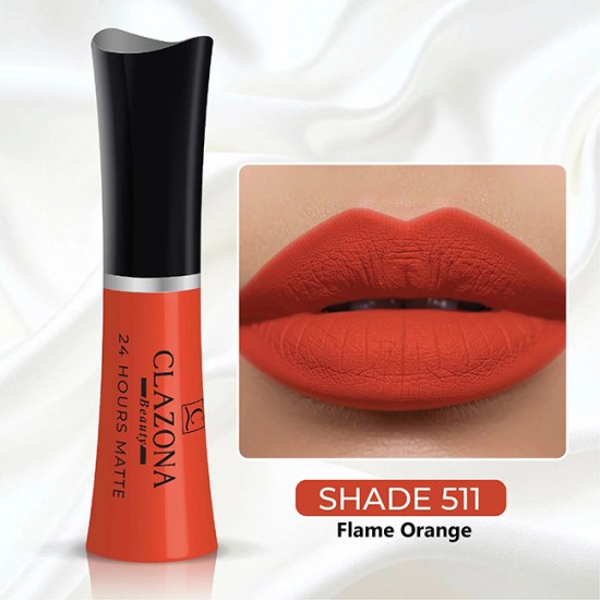 Clazona Lipsticks Matte Permanent Color lip Gloss 24 Hrs Stay 511 Clazona Lipsticks Matte Permanent Color lip Gloss 24 Hrs Stay 511