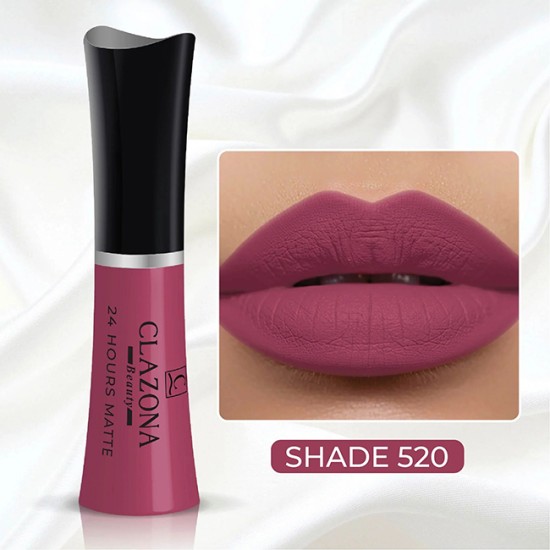 Clazona Lipsticks Matte Permanent Color lip Gloss 24 Hrs Stay 520 Clazona Lipsticks Matte Permanent Color lip Gloss 24 Hrs Stay 520