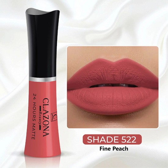 Clazona Lipsticks Matte Permanent Color lip Gloss 24 Hrs Stay 522 Clazona Lipsticks Matte Permanent Color lip Gloss 24 Hrs Stay 522