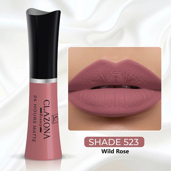 Clazona Lipsticks Matte Permanent Color lip Gloss 24 Hrs Stay 523 Clazona Lipsticks Matte Permanent Color lip Gloss 24 Hrs Stay 523