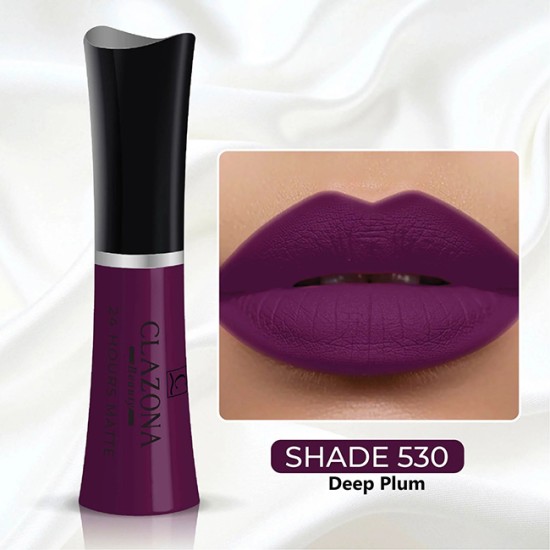 Clazona Lipsticks Matte Permanent Color lip Gloss 24 Hrs Stay 530 Clazona Lipsticks Matte Permanent Color lip Gloss 24 Hrs Stay 530