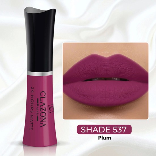 Clazona Lipsticks Matte Permanent Color lip Gloss 24 Hrs Stay 537