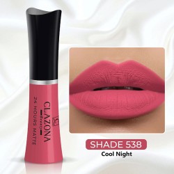 Clazona Lipsticks Matte Permanent Color lip Gloss 24 Hrs Stay 538