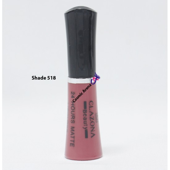 Clazona Lipsticks Matte Permanent Color lip Gloss 24 Hrs Stay 518