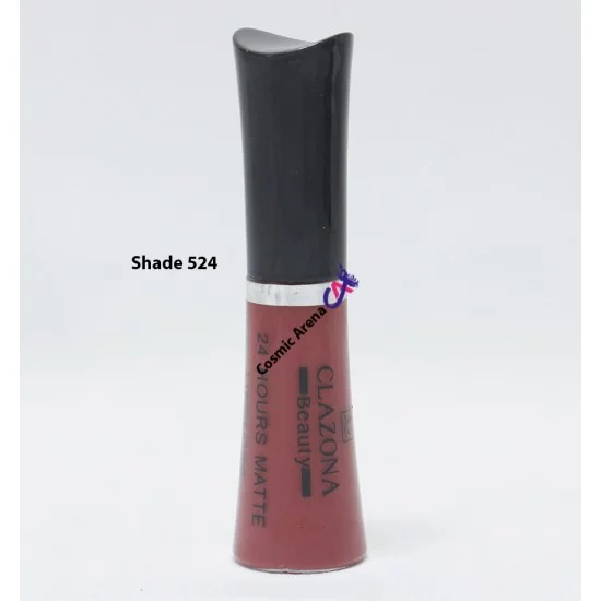 Clazona Lipsticks Matte Permanent Color lip Gloss 24 Hrs Stay 524 Clazona Lipsticks Matte Permanent Color lip Gloss 24 Hrs Stay 524