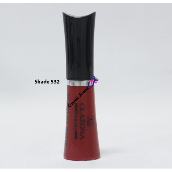 Clazona Lipsticks Matte Permanent Color lip Gloss 24 Hrs Stay 532