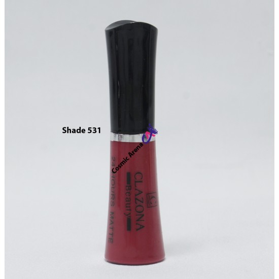 Clazona Lipsticks Matte Permanent Color lip Gloss 24 Hrs Stay 531