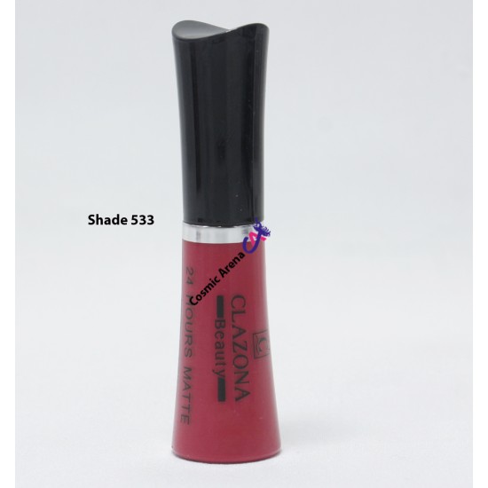 Clazona Lipsticks Matte Permanent Color lip Gloss 24 Hrs Stay 533