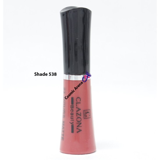 Clazona Lipsticks Matte Permanent Color lip Gloss 24 Hrs Stay 538