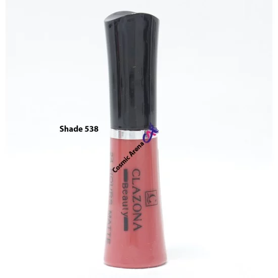 Clazona Lipsticks Matte Permanent Color lip Gloss 24 Hrs Stay 538 Clazona Lipsticks Matte Permanent Color lip Gloss 24 Hrs Stay 538