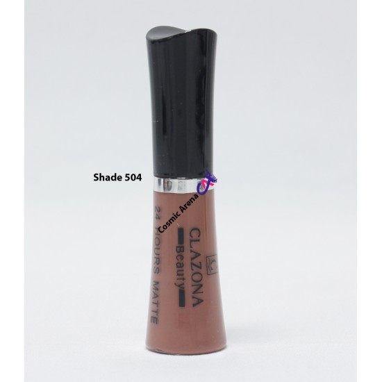 Clazona Lipsticks Matte Permanent Color lip Gloss 24 Hrs Stay 504