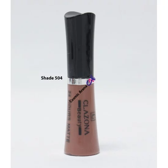 Clazona Lipsticks Matte Permanent Color lip Gloss 24 Hrs Stay 504 Clazona Lipsticks Matte Permanent Color lip Gloss 24 Hrs Stay 504