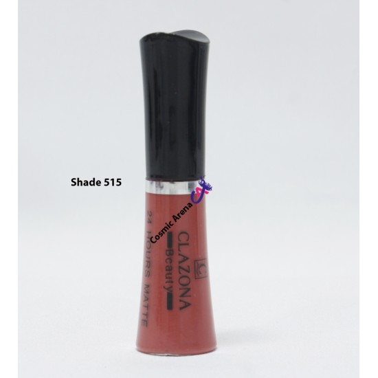Clazona Lipsticks Matte Permanent Color lip Gloss 24 Hrs Stay 515