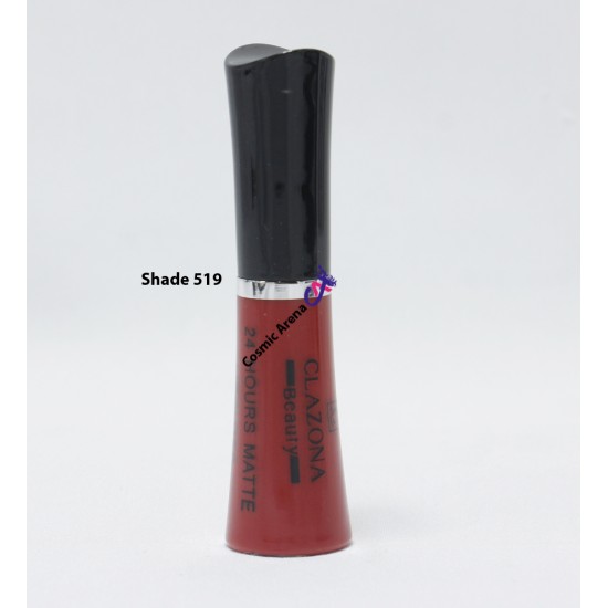 Clazona Lipsticks Matte Permanent Color lip Gloss 24 Hrs Stay 519