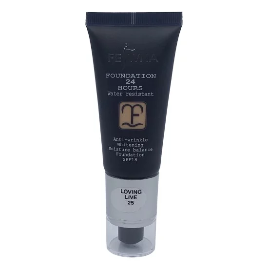FEIWNA Foundation Water Resistant Anti Wrinkle Foundation Shade 25