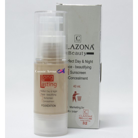 Clazona Foundation Long Lasting Liquid Foundation Shade 32