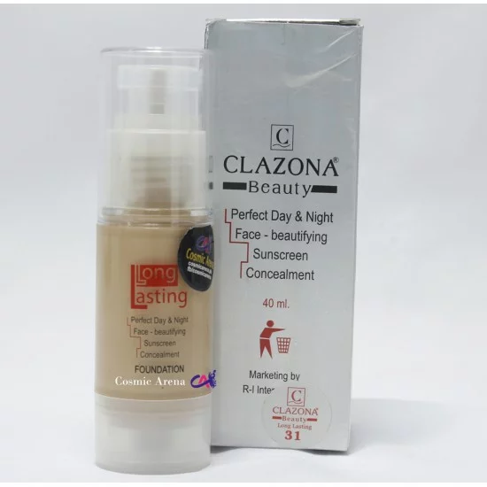 Clazona Foundation Long Lasting Liquid Foundation Shade 31