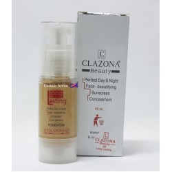Clazona Foundation Long Lasting Liquid Foundation Shade 35 Clazona Foundation Long Lasting Liquid Foundation Shade 35