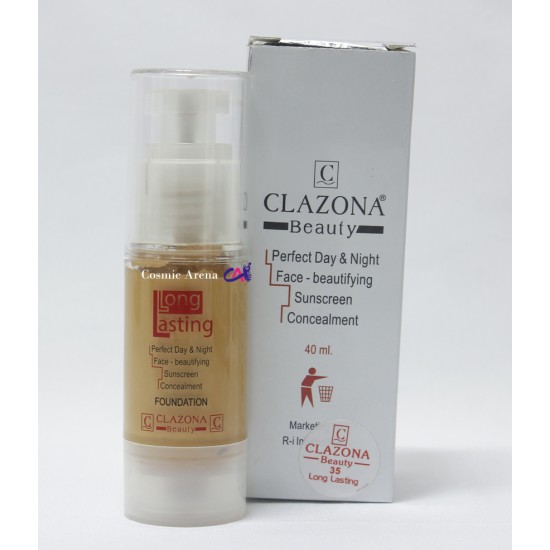 Clazona Foundation Long Lasting Liquid Foundation Shade 35