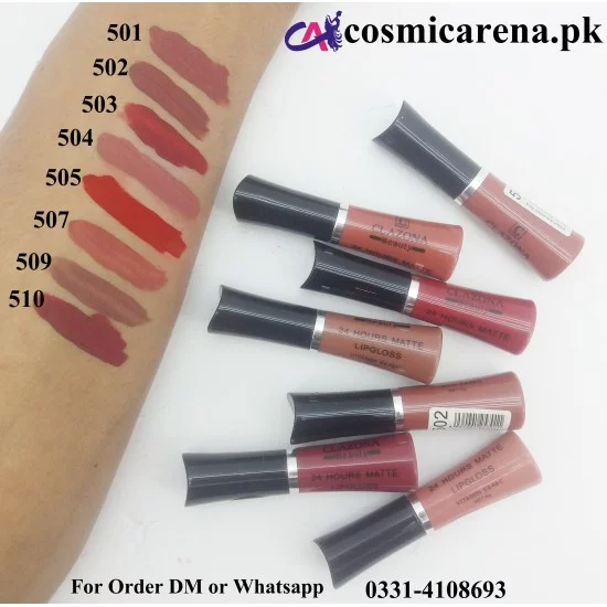 Clazona Lipsticks Matte Permanent Color lip Gloss 24 Hrs Stay 503 Clazona Lipsticks Matte Permanent Color lip Gloss 24 Hrs Stay 503