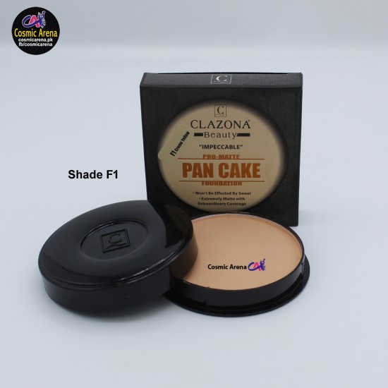 Clazona Pan Cake Foundation Water Proof Pan Cake Shade F1