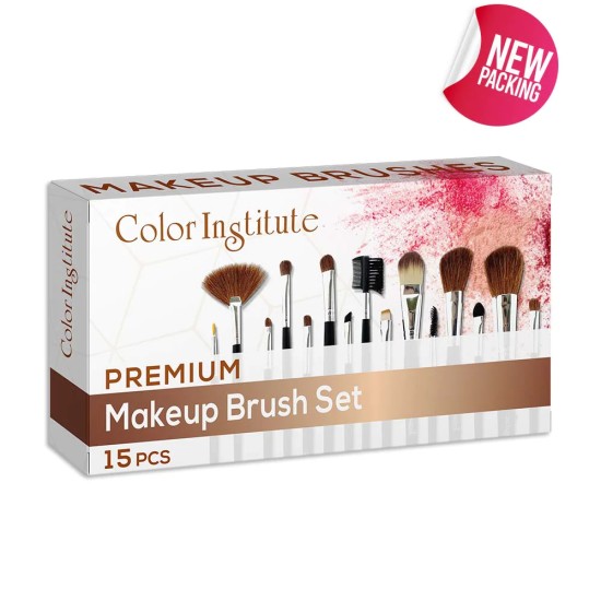 Color Institute Makeup Brush Pack 15 Pieces Brushes Pack With Pouch