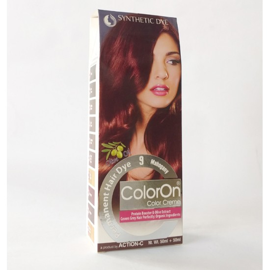 Color On Synthetic Dye Creme Hair Color Shade 09 Mahogany