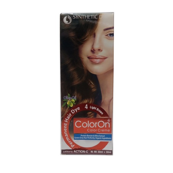 Color On Hair Color Synthetic Hair Dye Shade 4 Light Brown