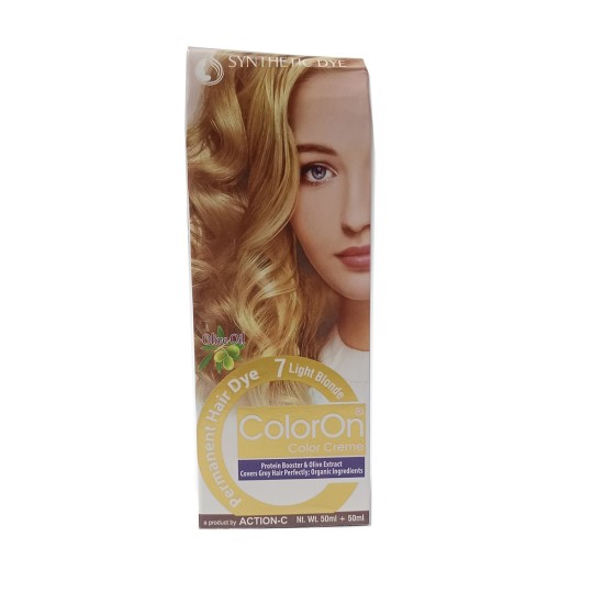 Color On Hair Color Synthetic Hair Dye Shade 7 Light Blonde